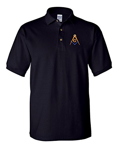 Mason Blue Lodge Polo Golf Shirt