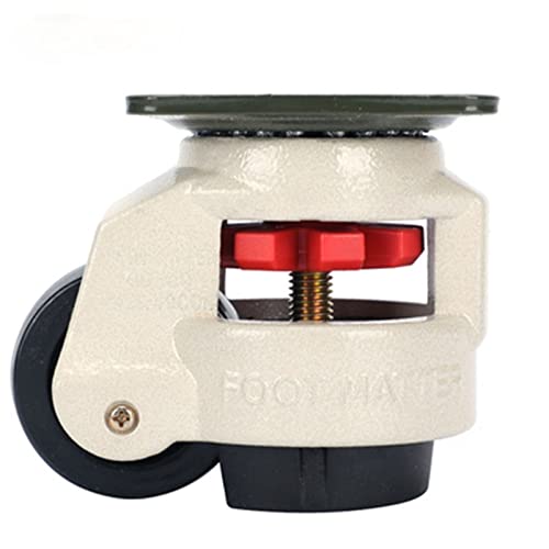 Roulettes industrielles robustes GD-40F charge 500KG à nivellement durable
