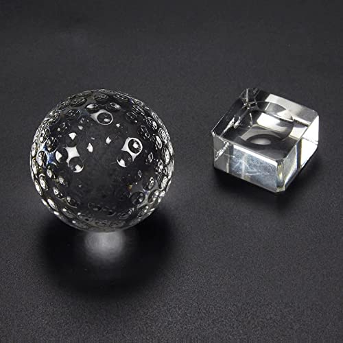 Trophée de golf Juvale - petit trophée en balle de golf à cristal optique avec un pied de base séparable pour récompense… - Image 3