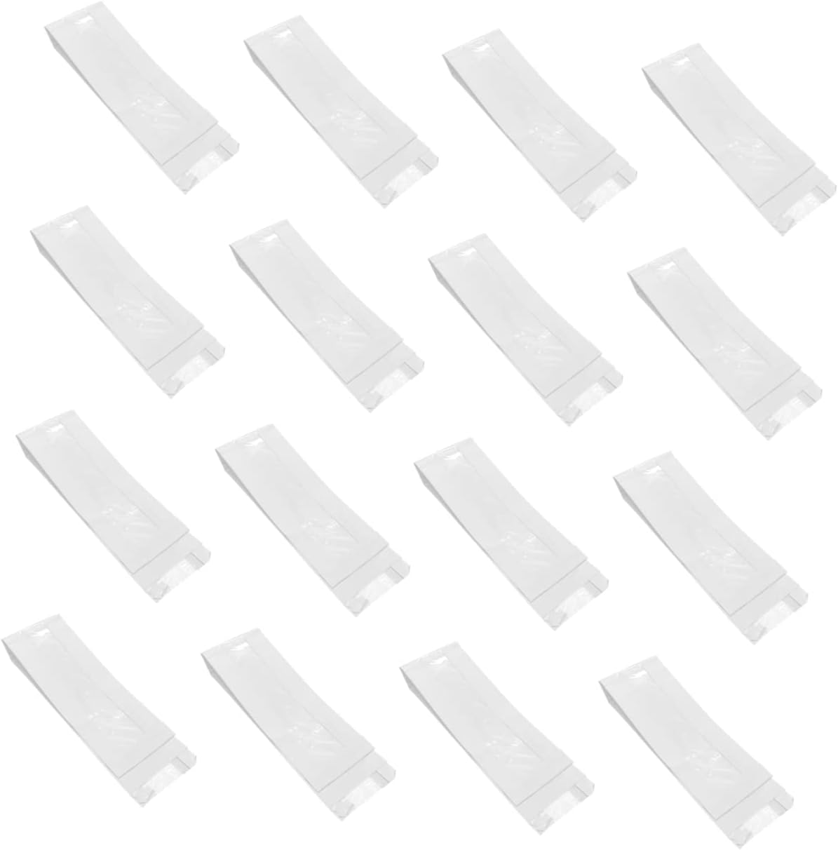 SECFOU 25pcs Kraft Paper Bread Bags Clear Window for Food Packaging Food Bags for Bakery Items Pastries and Sandwiches Sealed Design