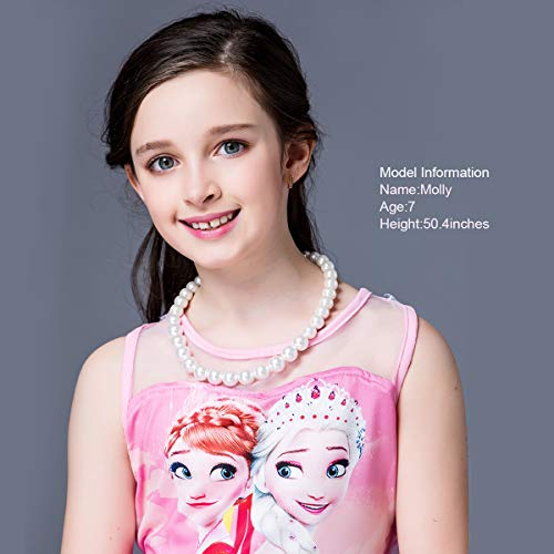 Pearl Necklace for Girls (White) Ecofriendly Synthetic-resin3