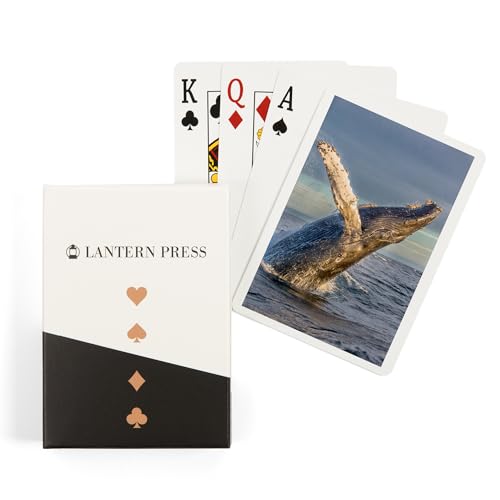 Lantern Press Humpback Whale Baraja Póker 52 Cartas