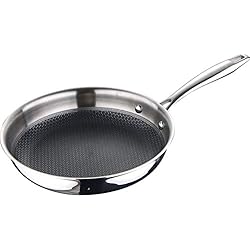 Sartenes Masterpro MasterPRO Hi-Tech 3 | Sartén Antiadherente de 25 cm | Acero Inoxidable con Textura de Panal de Abeja | Revestimiento de 3 Capas | Menaje de Cocina | Apta para Todos los Tipos de Cocina