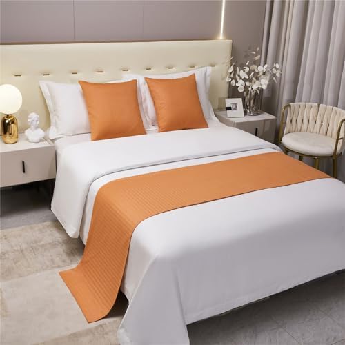 Bettläufer & entsprechendes Set, Schals, Bettläufer, Hotel, Bettschal, Bettwäsche, Betttuch, einfarbig, Tagesdecke, Schutz für Wohnzimmer, Schlafzimmer, Hotel