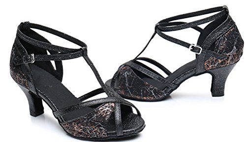 Chaussures de danse en satin finitions haute précision pour Cha-cha - 4