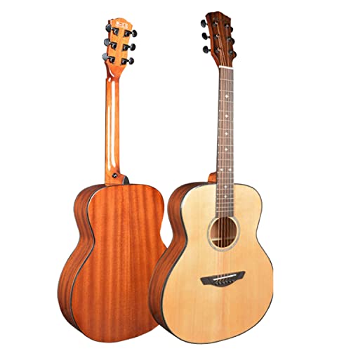 MEIeynt Guitare Acoustique pan coupé 36″ – Finition Brillante Naturelle à 6 Cordes avec Sac de Transport, accordeur, Cordes en Acier, médiators, Sangle, capodastre, pour débutants/Adultes - Les Beatles, Paul McCartney, John Lennon, RIngo Starr, George Harrison MEIeynt Guitare Acoustique pan coupé 36" - Finition Brillante Naturelle à 6 Cordes avec Sac de Transport, accordeur, Cordes en Acier, médiators, Sangle, capodastre, pour débutants/Adultes