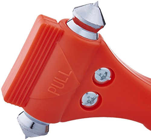 Amazon Basics Emergency Escape Tool, Window Breaker and Seatbelt Cutter, Car Safety Hammer with Protective Bracket, Bright Orange, 4 Pack, SW-835 view 3