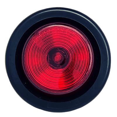 6 luces marcadoras laterales LED rojas redondas de 2 pulgadas miniatura 2
