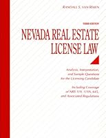 Nevada real estate license law: Analysis, interpretation, and sample questions for the licensing candidate 0897879244 Book Cover