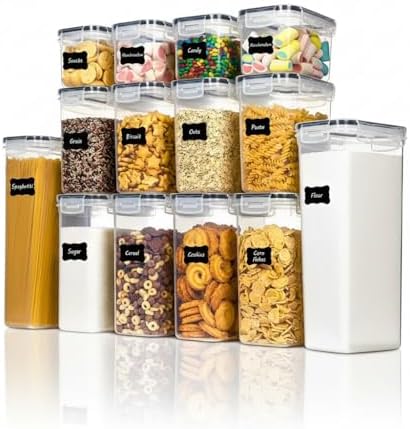 Kit 14 Potes Herméticos Porta Mantimentos Organizador de Alimento...