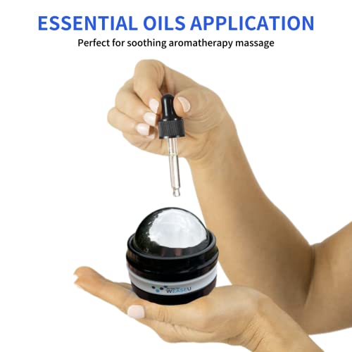 Weaseu Cryosphere Cold Massage Roller Ball-6 Hours Cold/Hot Relief Therapy-Relieve Muscle Pain-Rapid Recovery-Deep Tissue Ice Roller Cup (S, Black) #TOP5