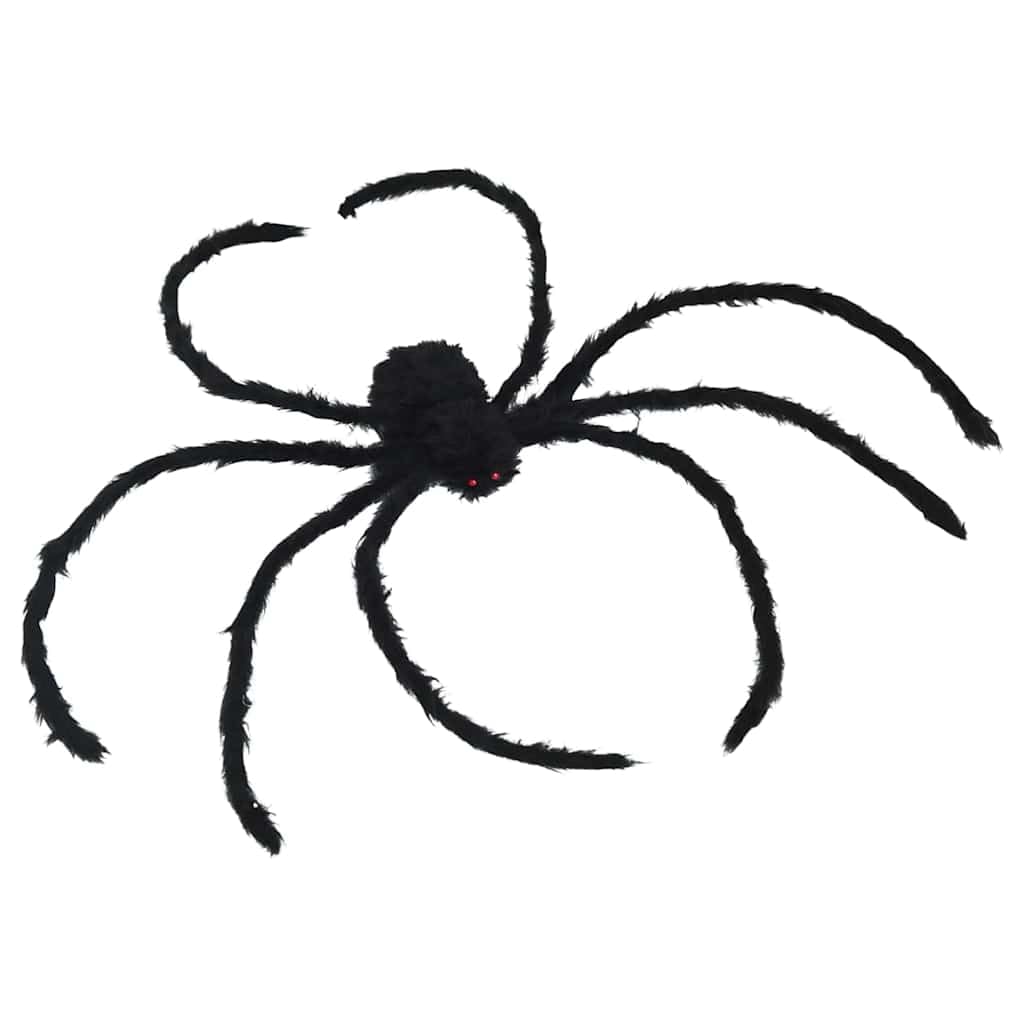 Dekoracja pająka na Halloween z regulowanymi nogami, 4-częściowy zestaw z 2 dużymi siatkami, czarno-biała, poliestrowa dekoracja na Halloween do wewnątrz i na zewnątrz, dekoracja imprezowa do