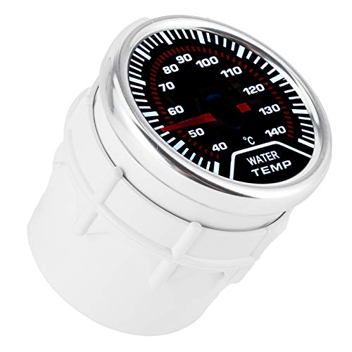 Medidor de temperatura del agua Diyeeni de 52 mm con pantalla LED y sensor de 1/8 para coche