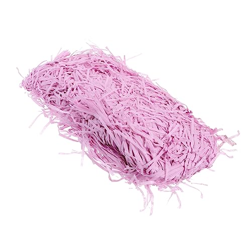 HEALEEP 1 Caja De Paquete De Rafia Triturada Papel Arrugado Rosa Papel De Regalo Kraft Bolsas De...