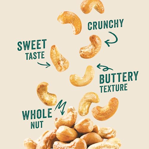 Image of IChoose Garlic Sea Salt Cashews, 2oz Individual Snack Packs (5 Count) - Roasted Garlic & Sea Salt Whole Cashews . Plant-Based Protein . Gluten Free . Office & Travel Snacks