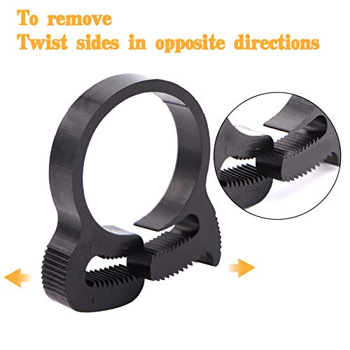 60Pcs Heavy Duty Speedy Double Snap Grip Nylon Plastic