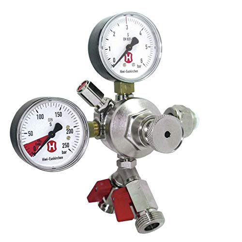 Brewferm Regulador de presión de CO2 3 bar 2 salidas