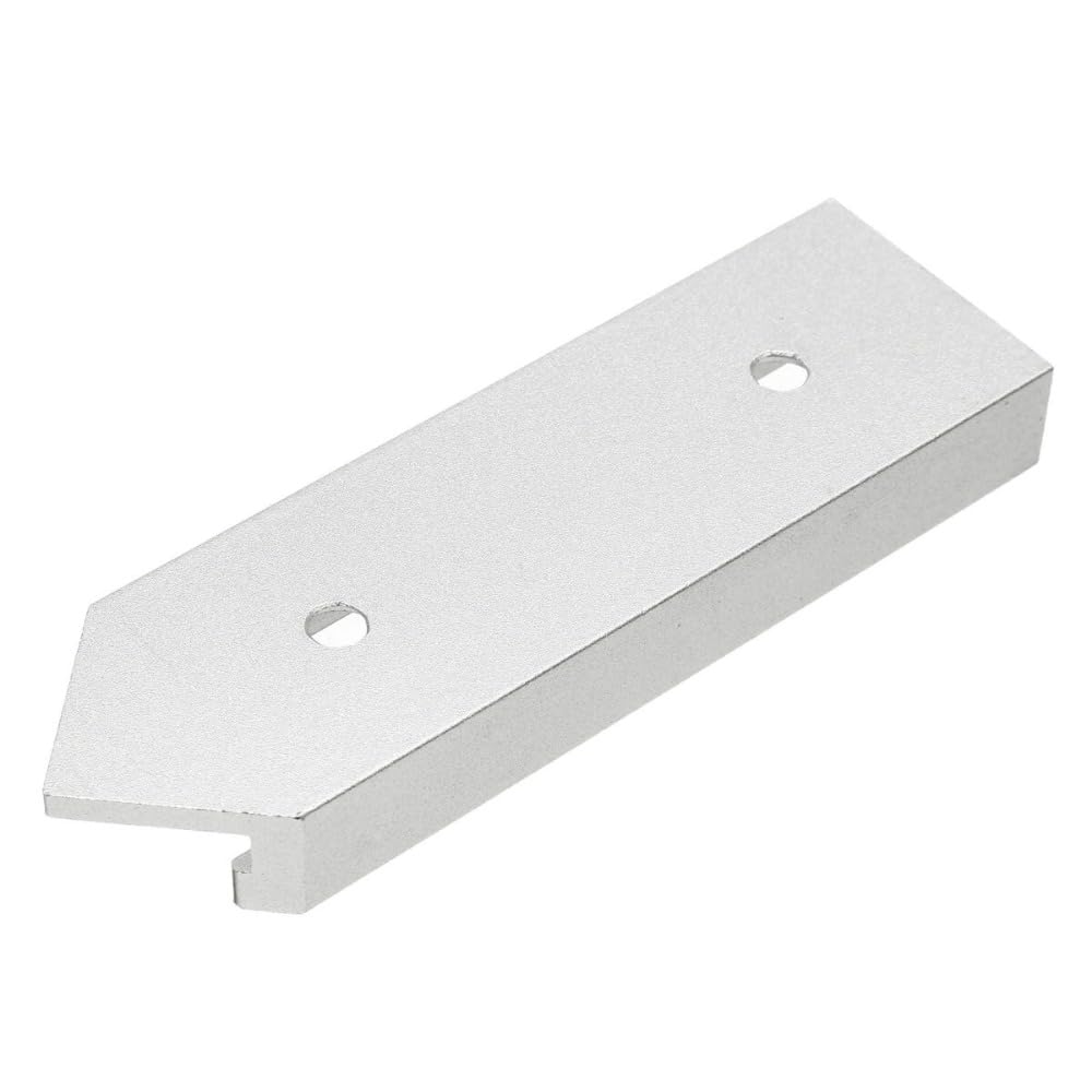 T-Track - Kit de intersección con agujeros de montaje preperforados para pista en T universal para plantillas y accesorios de carpintería (100 mm, azul)