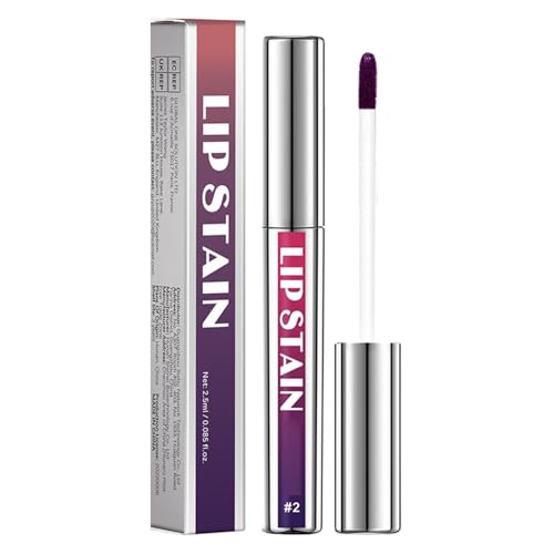 Lip Stain Peel Off Kit Lip Stain Tint Long Lasting Lip Gloss Sets Peel Off Coloured Colours Nonstick Cup Tear Off Peel Off Lipsticks Makeup for Women Girls, 2.5 ml Lipstick Kiss-Proof Vegan (B, One