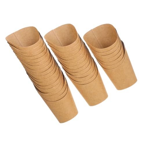 Gogogmee 80 Stück Kraftpapier Snack Holder Pommestüten Schräger...