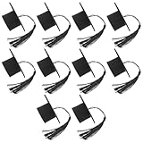 Angoily 10 Piezas Mini Tapas para Botellas con Gorro de Graduación Negro y Borla, 10 Piezas, Adornos para Vino y Bebidas, Decoración para Fiestas y Celebraciones de Graduación
