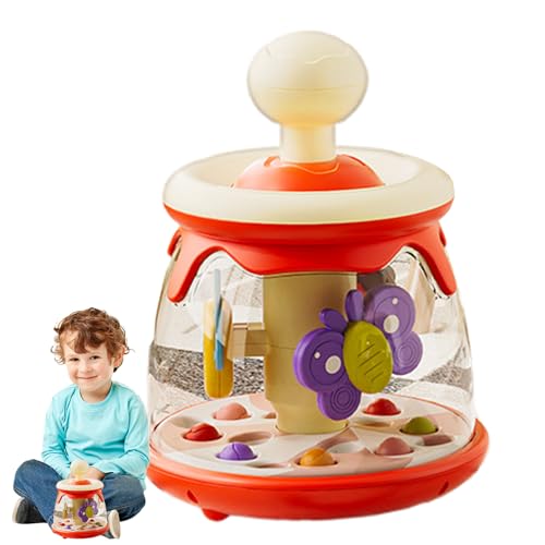 Jouet ventouse bébé rotatif avec presse sensorielle pour la motricité