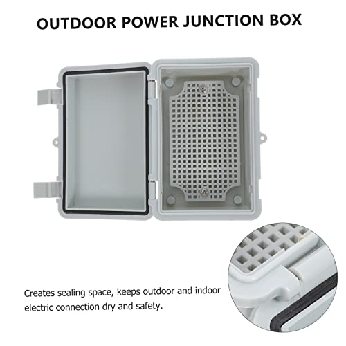 Corhad Box Electrical Boxes Outdoor Junction Box Outdoor Electrical Box Electrical Power Project Box Hinged Cover Junction Box Outdoor Enclosure Box Plastic Electrical Box Project Box Abs #TOP3