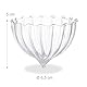 Relaxdays Teelichthalter schwimmend, 12er Set, Glas, Wasserdeko Hochzeit, Pool & Teich, Schwimmteelichter, transparent