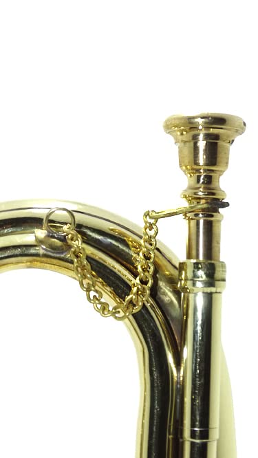 SHREYAS Brass Bugle Professional Civil War Era US Militär Kavallerie Stil Horn