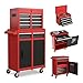 Tool Chest 5 Drawers Rolling Tool Storage Cabinet Mobile Metal Cart with Detachable Top Tool Box Liner Universal Lockable Wheels Adjustable Shelf 4 hooks and Locking Mechanism for Garage Workshop