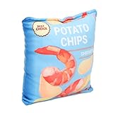 Jouets Couineurs pour Chien, sans Danger pour éliminer l'ennui, Joli Sac à Collation en Papier à Cliquetis, Jouet pour Chien pour la Maison (Crevettes fraîches Bleues)