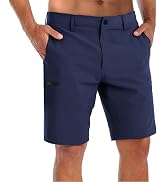 COOFANDY Mens Hybrid Casual Golf Shorts 9" Stretch Lightweight Quick Dry Summer Hiking Travel Sho...