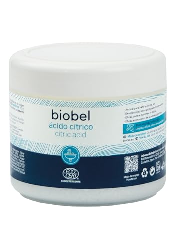 Biobel - Ácido Cítrico Ecológico Monohidrato - Sin Perfume - Ingredientes naturales - 500 gr