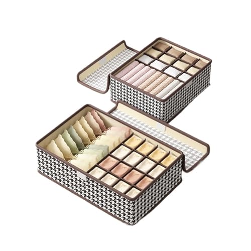 IUVYTA Caja organizadora ropa interior Caja organizadora de calcetines for ropa interior, bolsa for, armario, cajón almacenamiento, caja con división, 1 ud(S)