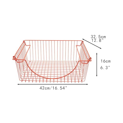 Panier de rangement empilable métallique pour optimiser vos placards - 4