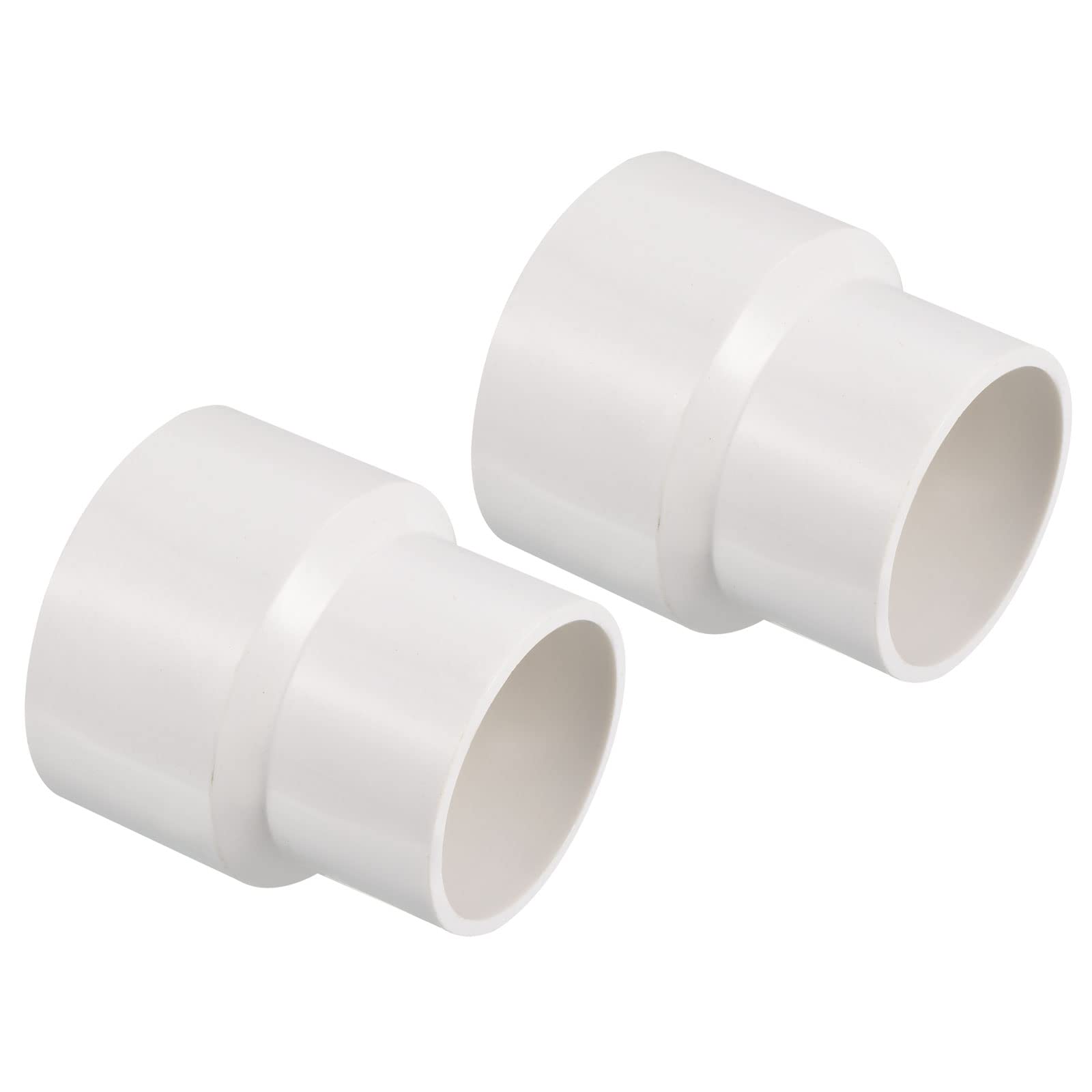 PATIKIL PVC Reductor Tubo Montaje 50x32mm, 3 Paquete Recto Acoplamiento Adaptador Conector, Gris — view 19