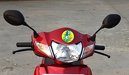 Image of CVANU Pawanputra Hanuman God Sticker for Scooty, Bike- All Two Wheeler Vehicle Vinyl Decal Size (11cm X 11cm) Multicolor