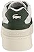 Lacoste Men's ACECLIP Premium Sneaker, GRN/WHT, 11.5
