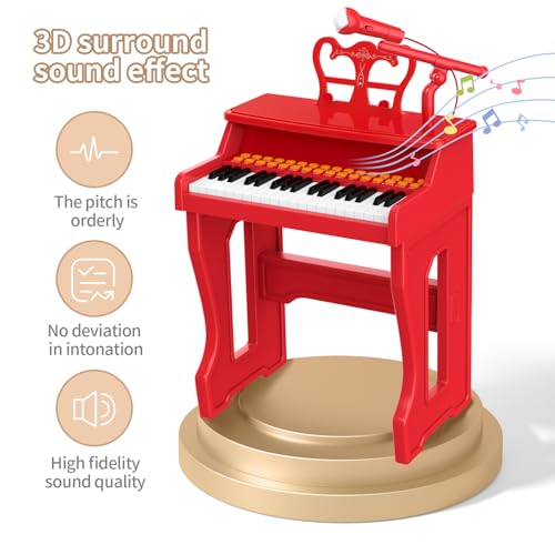 image for GAYUPLO Toy Pianos for Kids Ages 3-7 - Children's Musical Keyboard for