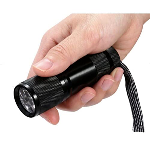 TTCPUYSA 9 LED 670nM Red Beam Light Flashlight Against Deteriorating Eyesight Red Torch