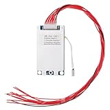 Bisida 10S BMS 36V 25A Li-ion PCB Protection Board with Balance Wire and NTC,Ten Functional protections, Split Ports, for Lithium-ion Battery Pack (10S 36V 25A)