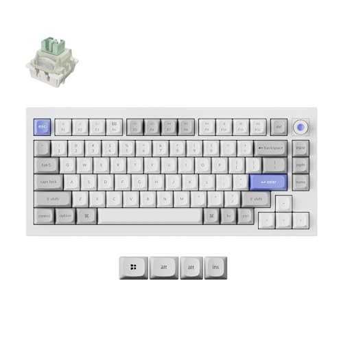 Image of Keychron Q1 HE 8K Magnetic Switch Wired Keyboard, Adjustable Actuation Point Launcher Web App Full Metal Body with PBT Keycaps Hot-Swappable Ultra-Fast Lime Magnetic Switch for Mac Windows Linux