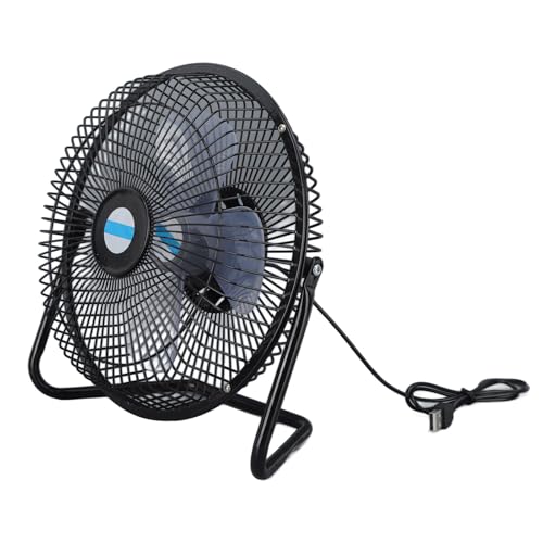 GLOGLOW Entretenimiento en el Jardín Ventilador Silencioso con Panel Solar, Potencia de 50 W para Camping, Exteriores,...