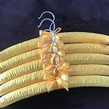 10 Stück Satin-gepolsterte Kleiderbügel mit Seide umwickelter Kleiderbügel, Silberhaken, Schwamm-Kleiderbügel, Kleiderläden, Display-Kleiderbügel (20,38 cm)