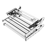 Yctze Pasos para Vehículos Recreativos, Escaleras para Vehículos Recreativos, Plegables, Retráctiles, Manuales, de Aleación de Aluminio, con Capacidad de Carga de 440 Libras, Escalones para