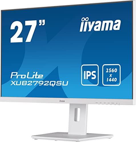 Ecran PC IIYAMA Prolite XUB2792QSU W5 27 WQHD Dalle IPS 5 ms 75Hz HDMI / DisplayPort / DVI / USB Pied réglable - vue 10