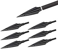 Namvo 6pcs Blut Trough Willow Pfeile Metall Bogenschießen Broadheads 135Grain traditionelle Outdoor Jagd Pfeile Kopf Bogenpfeile für Recurvebogen Compoundbogen Langbogen