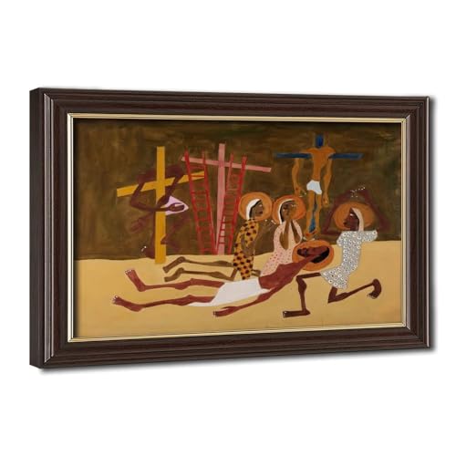 Décoration murale bureau salon toile Lamentation William H. Johnson 20x30