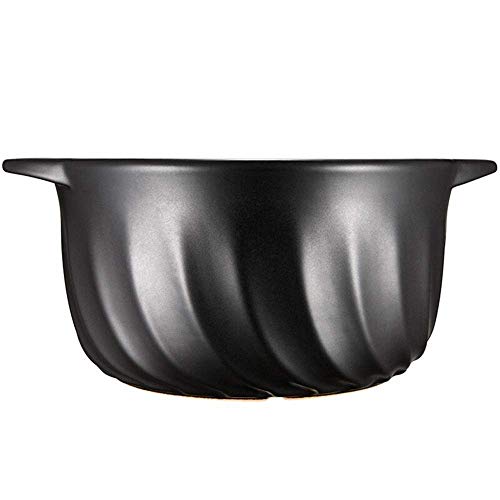 Casserole en argile terre cuite avec couvercle pot ragoût