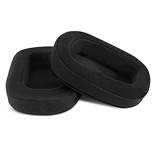 🎧Cuscinetti Cuffie compatibile con: Logitech G933, Logitech G633. Forma: ovale; Dimensioni: 10,5 x 8 x2 cm / 4,13 x 3,15 x 0,8 pollici. (Si prega di controllare il modello e le misure delle cuffie prima dell'acquisto!)